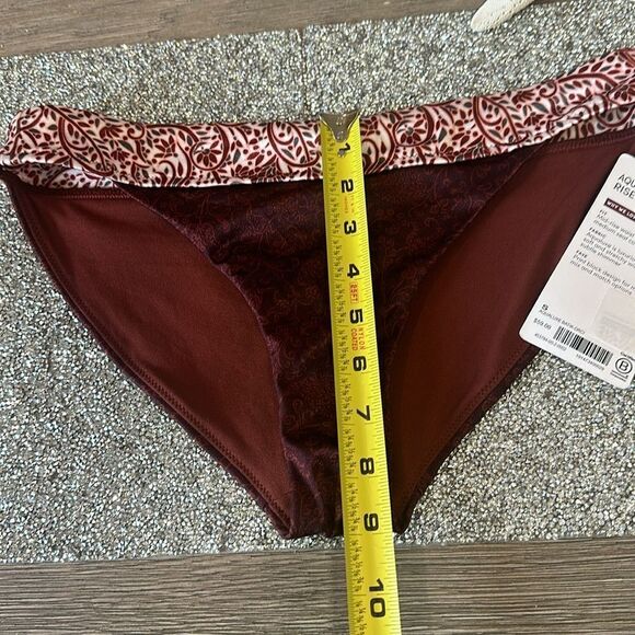 ATHLETA Batik Swim Bikini Bottom Small NEW Cinnamon - Picture 5 of 8